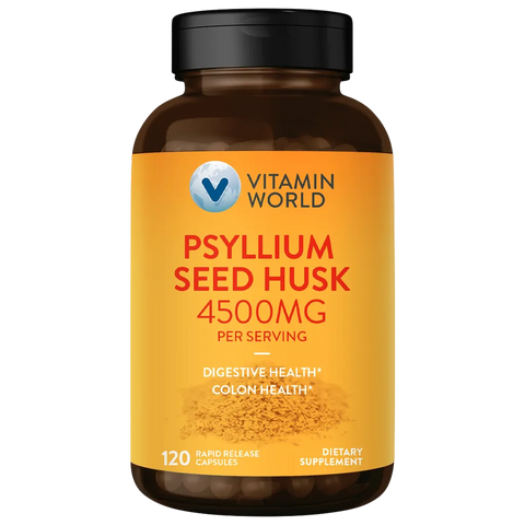 Psyllium Seed Husk 4500mg 120ct Capsules